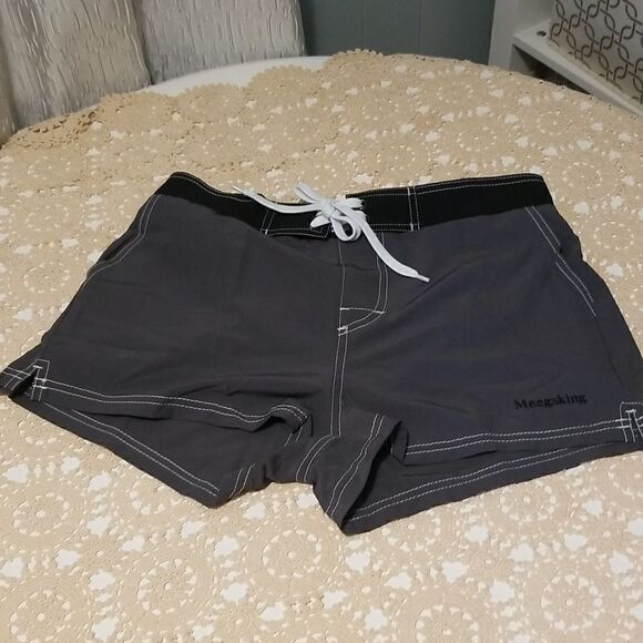 Meegsking Women Quick Dry Swimwear Trunks Sports Board Shorts with Soft … - Picture 4 of 10